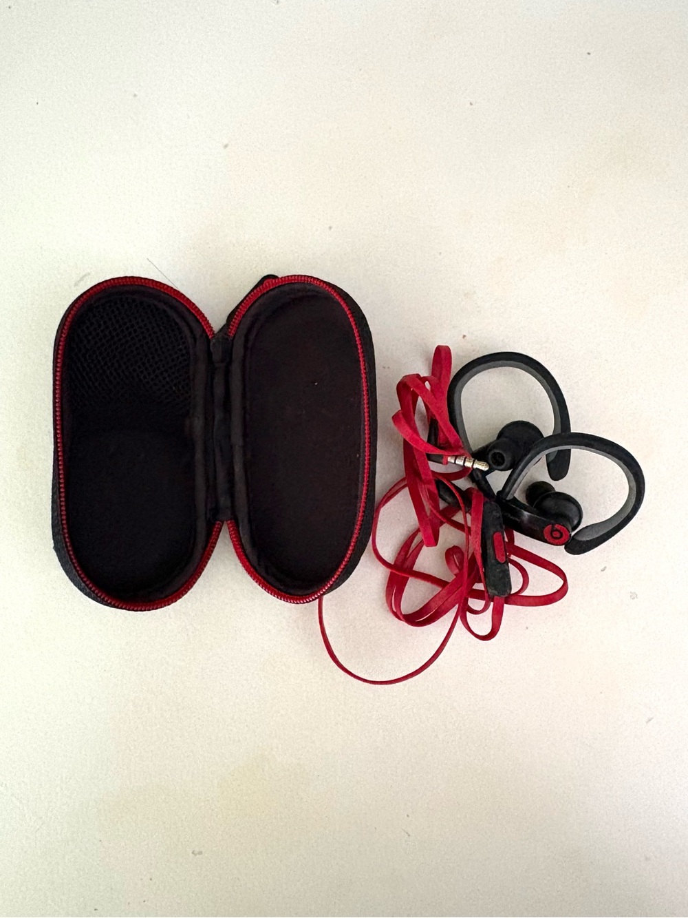 Power Beats by Dre Over-Ear Bluetooth Headphones - Red and Black